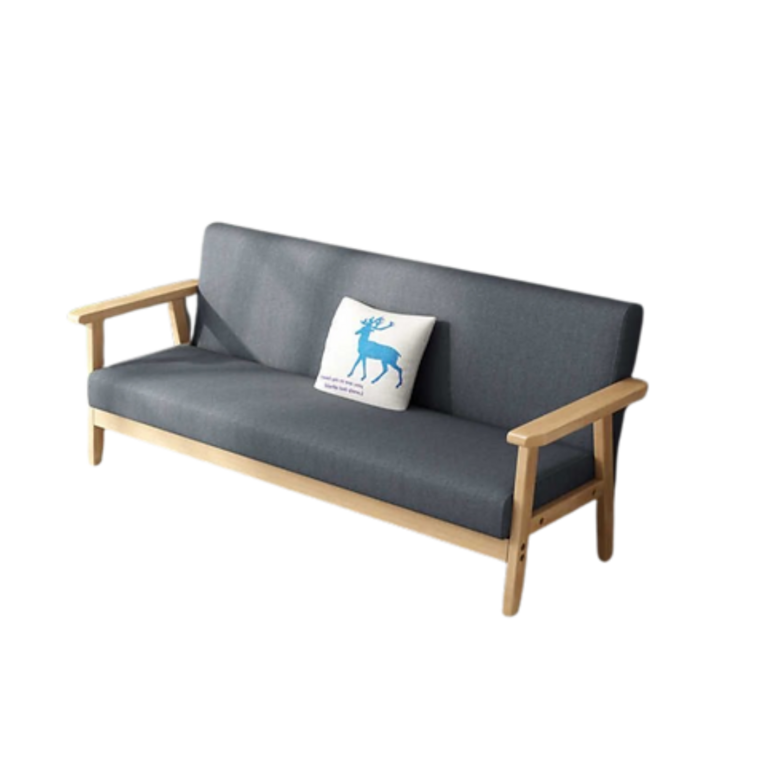 Sofa with Modern Wooden Legs